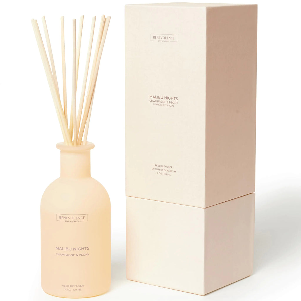 Benevolence LA Champagne & Peony Reed Diffuser - Malibu Sands