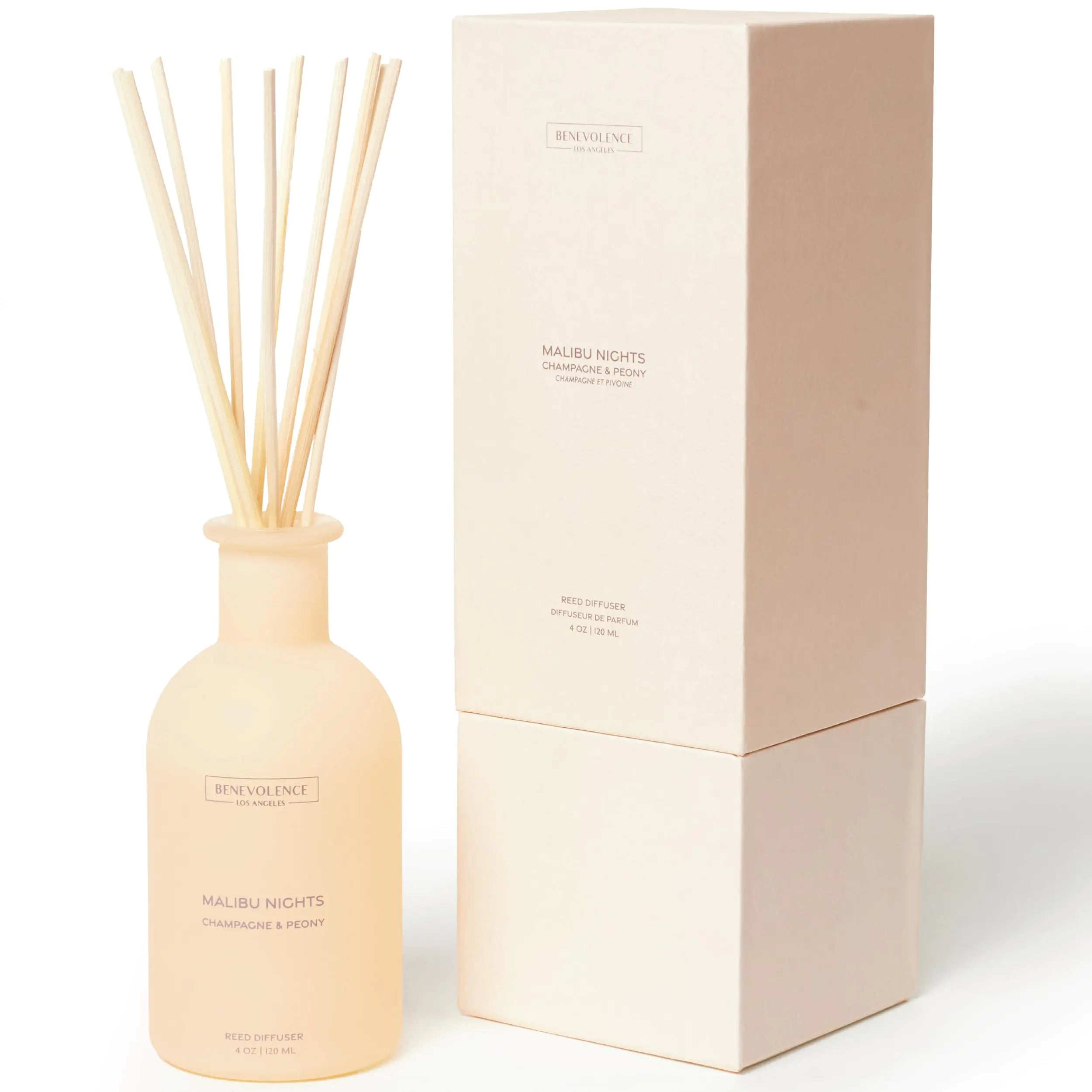 Benevolence LA Champagne & Peony Reed Diffuser - Malibu Sands
